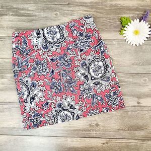 LOFT Paisley Floral Pencil Skirt Petite